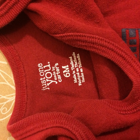 [carter’s] boy’s red bodysuit long sleeve - Picture 4 of 6